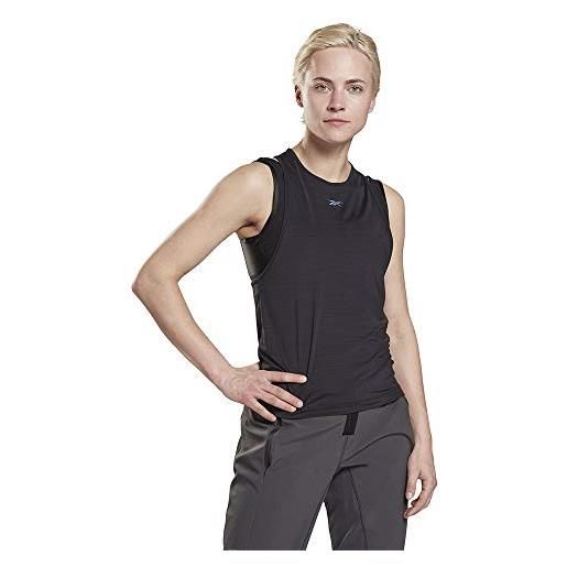 Reebok osr ac tank top senza maniche donna, donna, top senza maniche, fu1375_2xl, nero, xxl