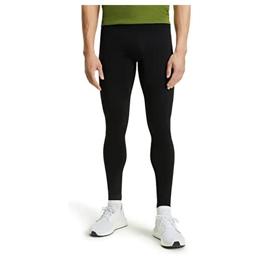 Falke compression long m ti filo funzionale con compressione 1 pezzo, pantaloni sportivi uomo, nero (black 3000) nuovo - ecologico, l