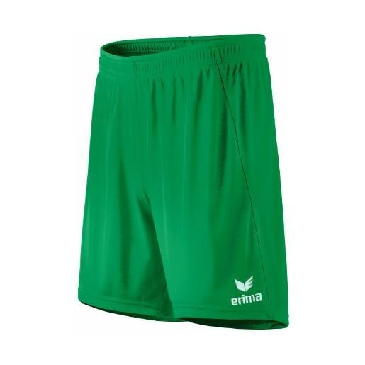 Erima shorts rio 2.0 pantaloncini uomo, verde (smaragd), taglia produttore: 4 (s)