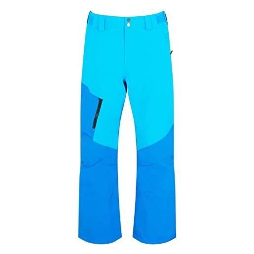 Ziener tolosa, pantaloni da sci/snowboard, traspiranti, impermeabili. Uomo, carribean. Steel blu, 54