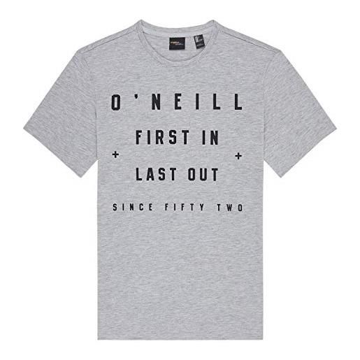 O'NEILL lm first in last out - maglietta da uomo, uomo, maglietta, 9a2360_xs, grigio (silver melee), xs