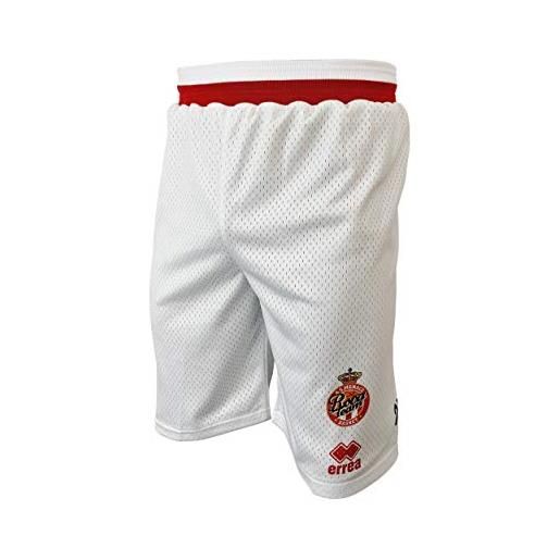 AS Monaco Basket as monaco - pantaloncini da basket ufficiali per bambini 2019-2020, bambini, short_dom_monaco, bianco, fr: xxs (taille fabricant: 12 ans)