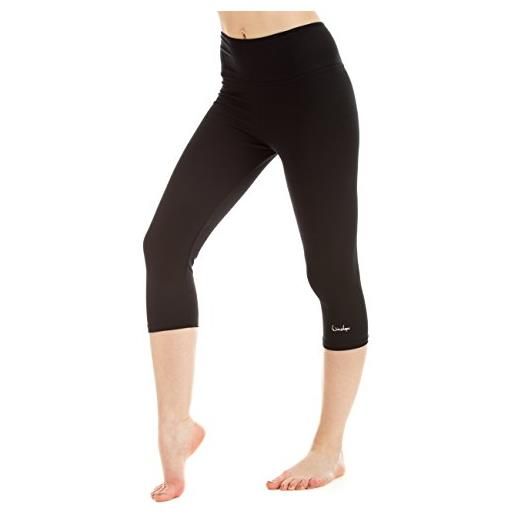 Winshape, leggings a 3/4 donna, nero (schwarz), m