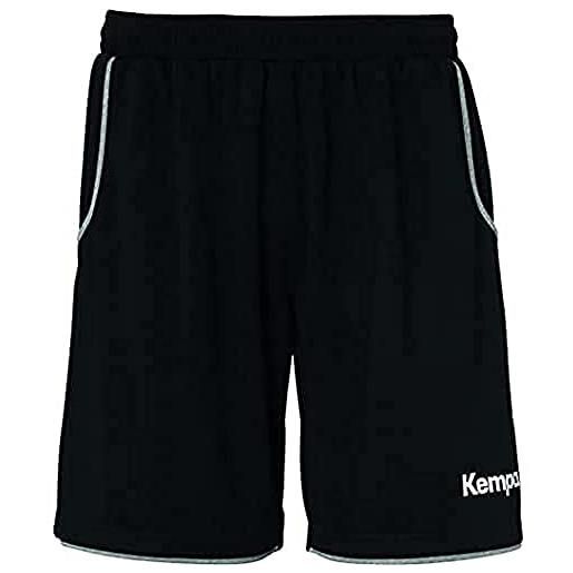 Kempa schiedsrichter shorts, pantaloni. Unisex-adulto, nero, l