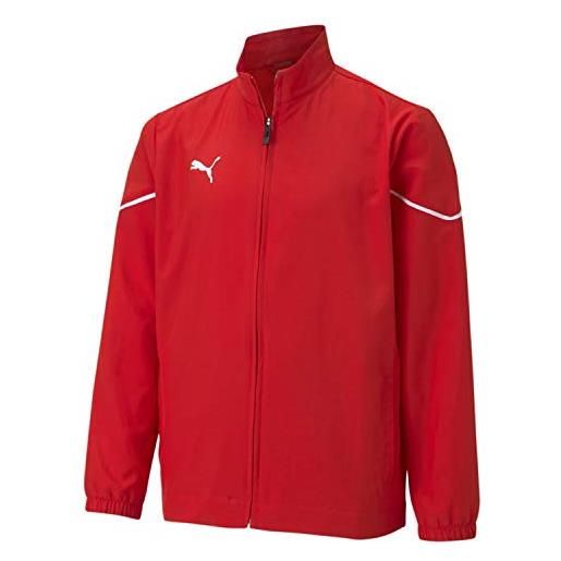 PUMA pumhb|#puma teamrise sideline jacket jr giacca tuta, unisex bambini, puma red-puma black, 164