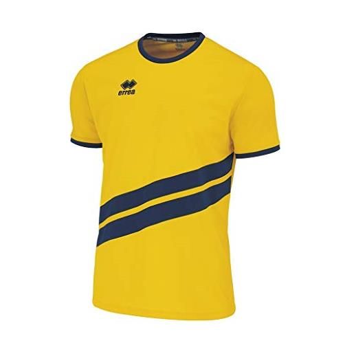 Errea jaro mc ad, maglietta sportiva uomo, giallo blu, l