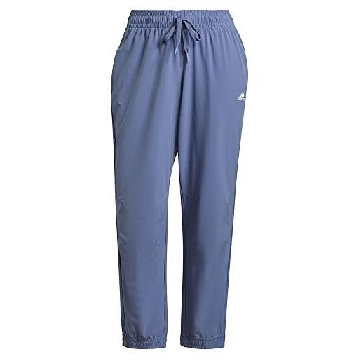 adidas w aop wvn pt, pantaloni da ginnastica donna, orbita viola, s