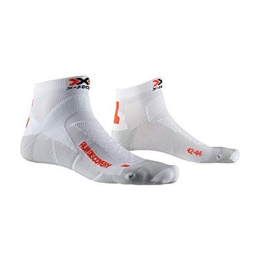 X-Socks run discovery socks socks, unisex - adulto, arctic white/dolomite grey, 35-38
