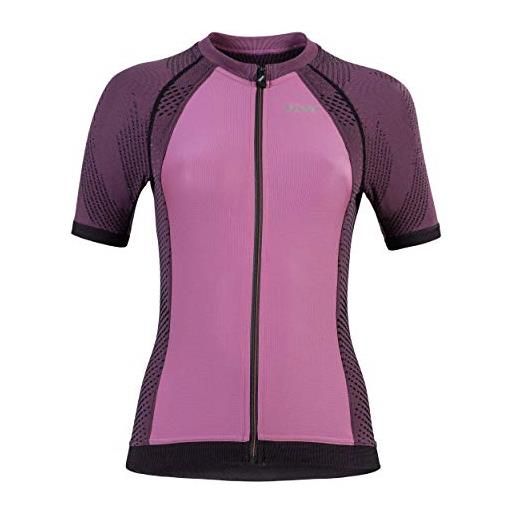 UYN activyon maglia ciclismo da donna a manica corta, violet rose/pink/black, xl