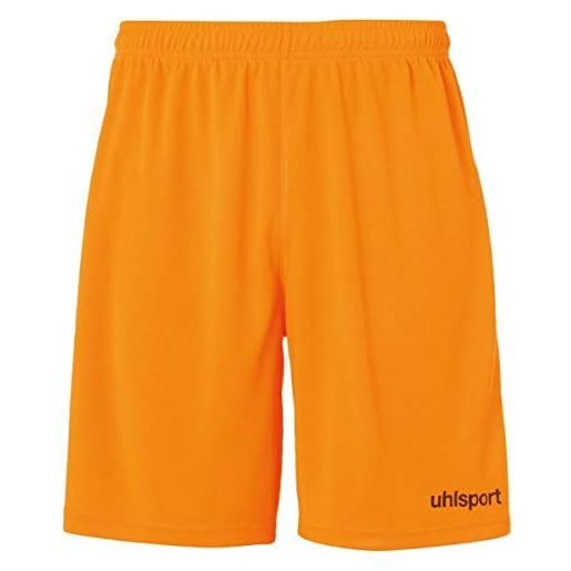 uhlsport center basic kurze hose, pantaloni corti per bambini, arancione fluo, 140