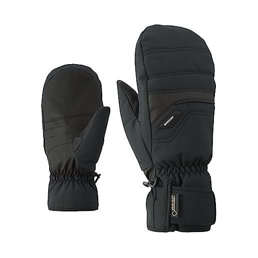 Ziener glyndal gtx gore plus guanti da sci e sport invernali, impermeabili, traspiranti, da uomo, di colore nero, grandezza 12