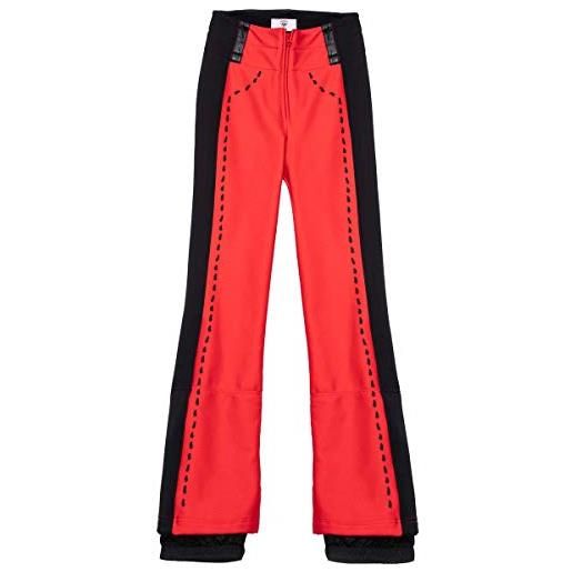 ROSSIGNOL dixy - pantaloni softshell da donna, colore rosso, xs