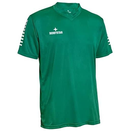 Derbystar contra trikot, maglia da bambino, verde/bianco, 128