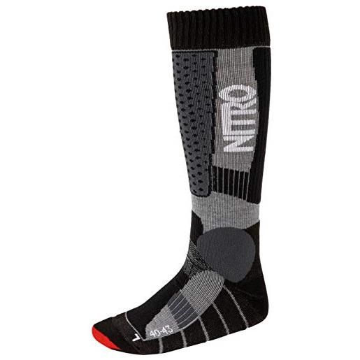 L1 Premium Goods team socks - calze da neve da uomo, colore: nero/grigio