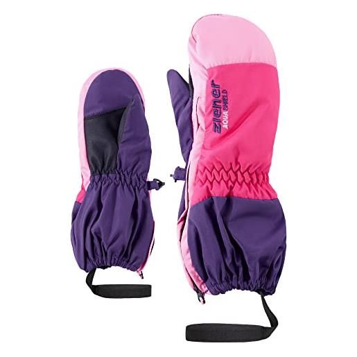 Ziener levi guanti da sci, unisex bambini, dark purple, 98 cm