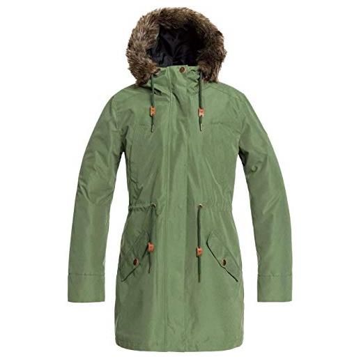 Roxy roy10 amy 3in1 - giacca impermeabile 3 in 1 da donna giacca impermeabile 3 in 1, donna, bronze green, xl