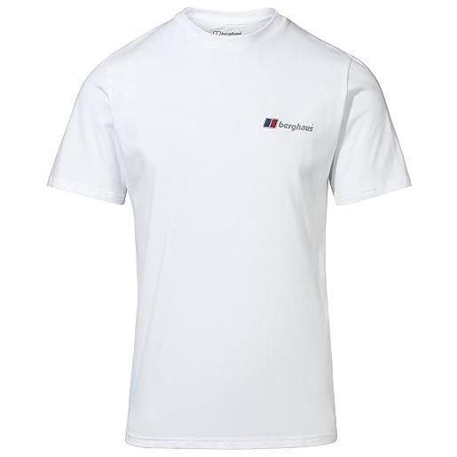 Berghaus - maglietta da uomo con logo frontale e posteriore, uomo, t-shirt, 4a001112ltb, limoges, m