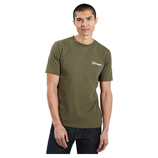 Berghaus - maglietta da uomo con logo frontale e posteriore, uomo, t-shirt, 4a001112ltb, limoges, m