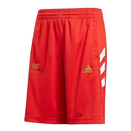 adidas gm9028 b s sh pantaloncini bambino vivid red/white/gold met. 1112