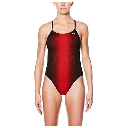 Nike cut-out one piece, costume da bagno donna, rosso (university red), 32