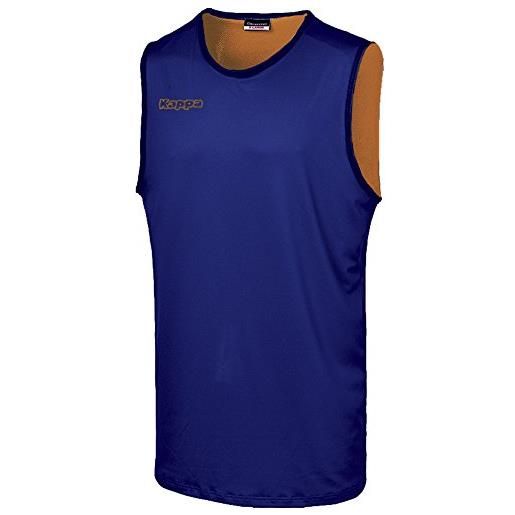 Kappa ponza tank - maglietta per uomo, uomo, ponza tank, multicolore (smoke grey/orange), xxl