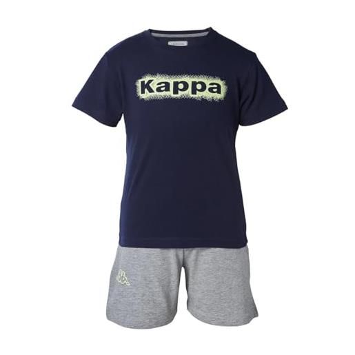 Kappa unisex - bambini kelim tuta da ginnastica, azul/gris, 4y