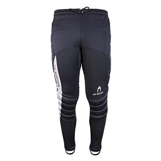 HO Soccer icon - pantaloni da portiere lunghi imbottiti, da uomo, uomo, 0505571_xxl, nero, 2xl