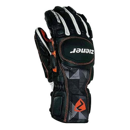 Ziener guanti da sci per bambini, sportivi, da corsa, primaloft, imbottiti, lexo pr junior race, black print, 3,5, 801925