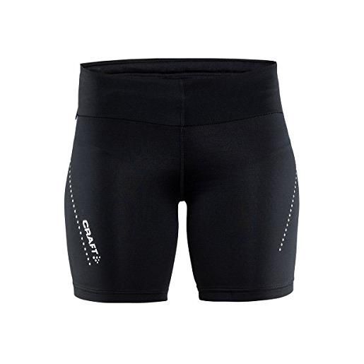 Craft donna essential short tights w pantaloncini da corsa da uomo, donna, essential short tights w, black, xs
