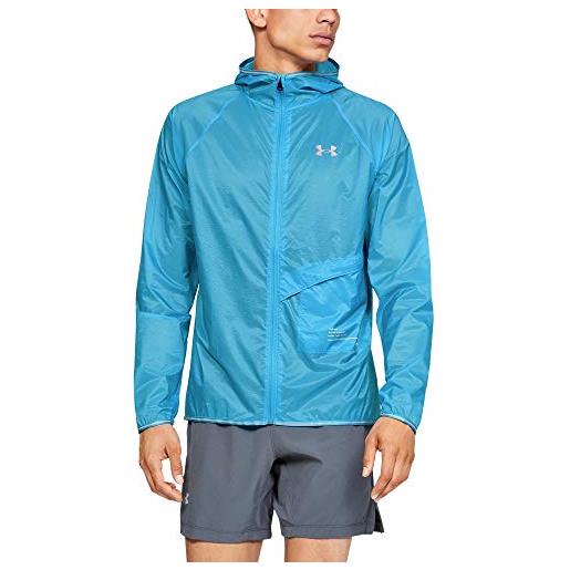 Under Armour qualifier storm packable jacket giacca, uomo, blu, xxl