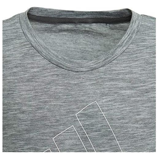 adidas, maglietta da ragazza id winner, colore grigio scuro, bianco, bambina, magliette. , dv0282, grigio scuro, 140