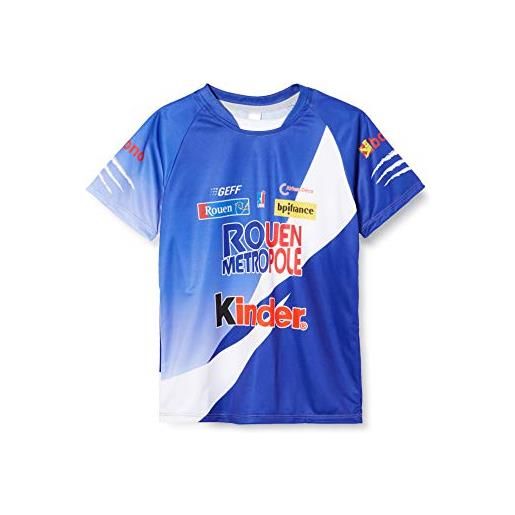 Rouen Metropole Basket rouen metropole - maglia ufficiale da basket per bambini 2019-2020, bambini, maillot_ext_rouen, blu, fr: xxs (taille fabricant: 6 ans)