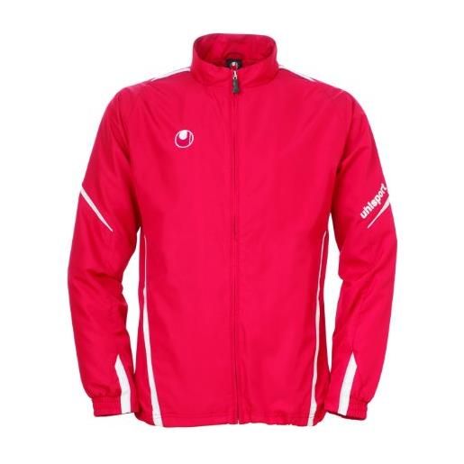uhlsport - team, giacca da uomo, rosso/bianco, xxs/xs