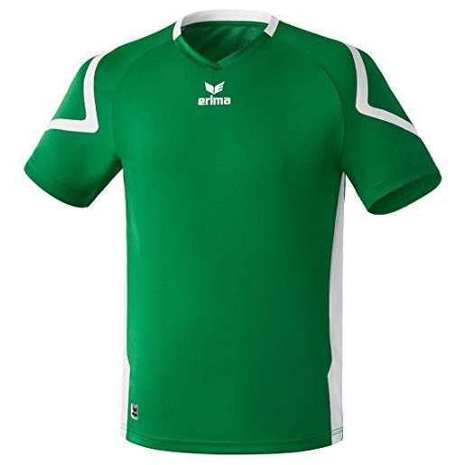 Erima razor 2.0, maglietta sportiva unisex-adulto, smeraldo/bianco, xxl