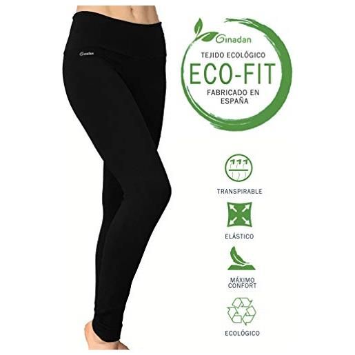 Ginadan eco-fit sensation, legging ecologico, massima adattabilità, donna, donna, 2087-17-002-m, nero, m