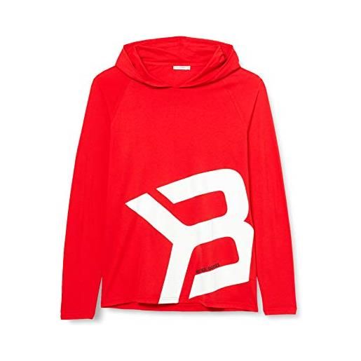 Better Bodies astor ls hoodie, pullover uomo, colore: rosso, xxl