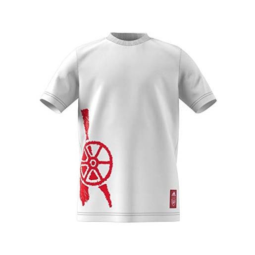 adidas arsenal fc stagione 2020/21 afc kids grtee maglietta graphic unisex adulto