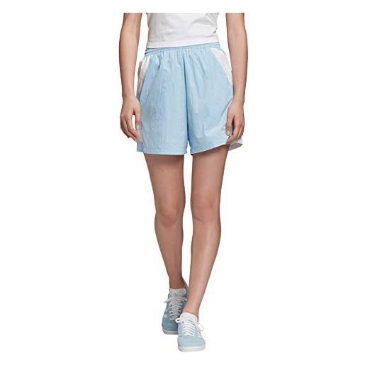 adidas lrg logo short, pantaloncini sportivi donna, clear sky/white, 40