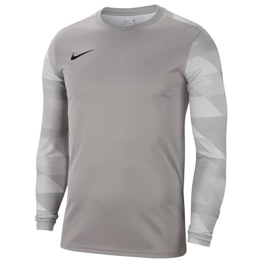Nike park iv goalie, portiere maglia manica lunga uomo, pewter grigio/bianco/nero, l