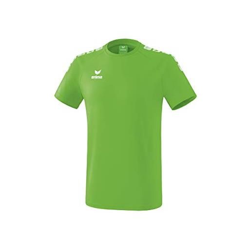 Erima 2081936, t-shirt unisex bambini, green/bianco, 116