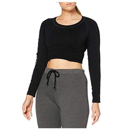 Better Bodies 29584, bowery cropped ls donna, black, xs