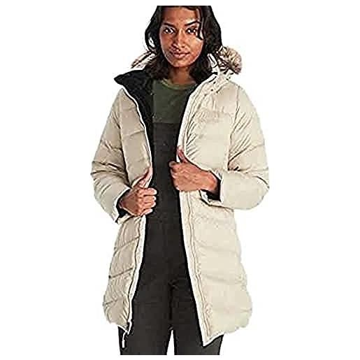 Marmot donna piumino leggero isolante, densità dell'imbottitura 700, cappotto da esterno, giacca impermeabile idrorepellente, antivento, midnight navy, xl