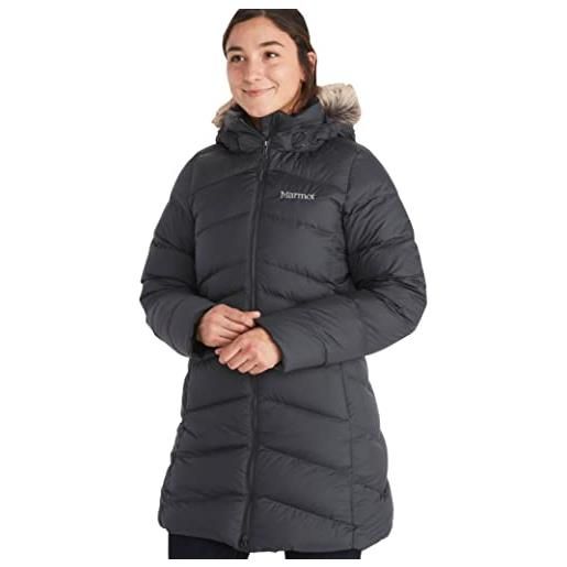 Marmot donna wm's montreal coat, piumino leggero isolante, densità dell'imbottitura 700, cappotto da esterno, giacca impermeabile idrorepellente, antivento, sandbar, xs
