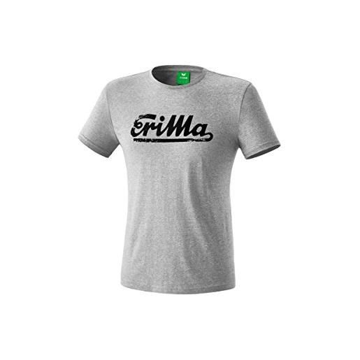 Erima retro, t-shirt bambina, neptune green/grigio, 116
