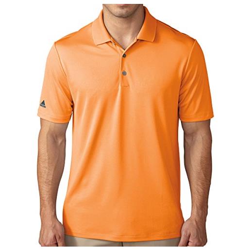 adidas performance polo da golf, uomo, uomo, ae7260, arancione, xs