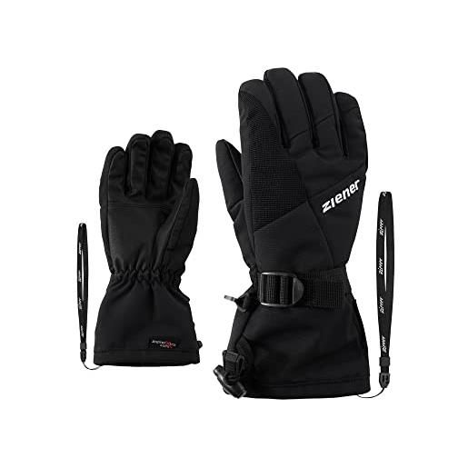 Ziener guanti da sci per bambini lani gtx glove junior nero, 7,5 (xl)