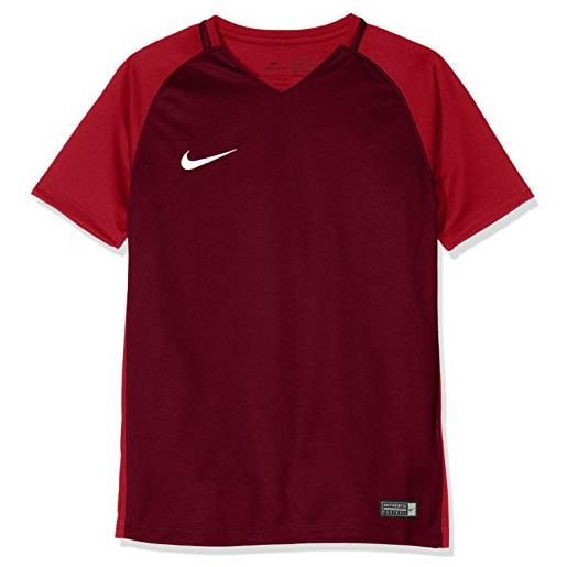 Nike trophy iii jersey youth shortsleeve, t-shirt unisex bambini, rosso (team red/gym red/gym red/white), m