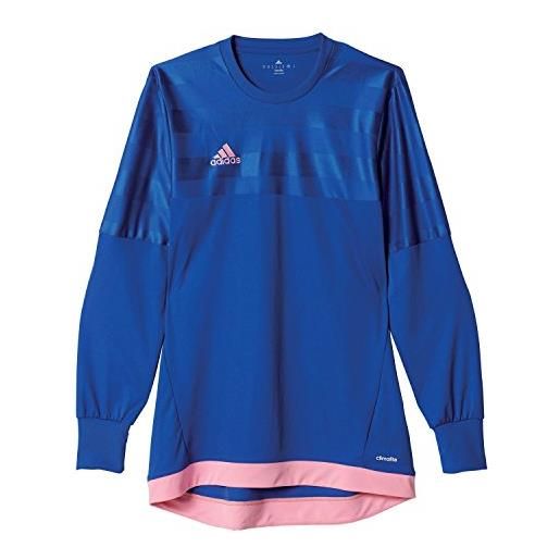 Adidas entry 15 gk maglia da uomo, blu/rosa (azufue/rossua), 116