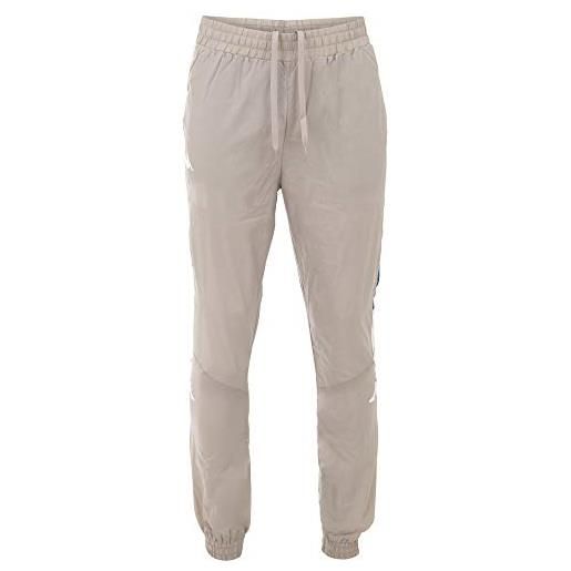 Kappa authentic filmon - pantaloni da allenamento da uomo, uomo, pantaloni da ginnastica, 306033, flint gray, xxl