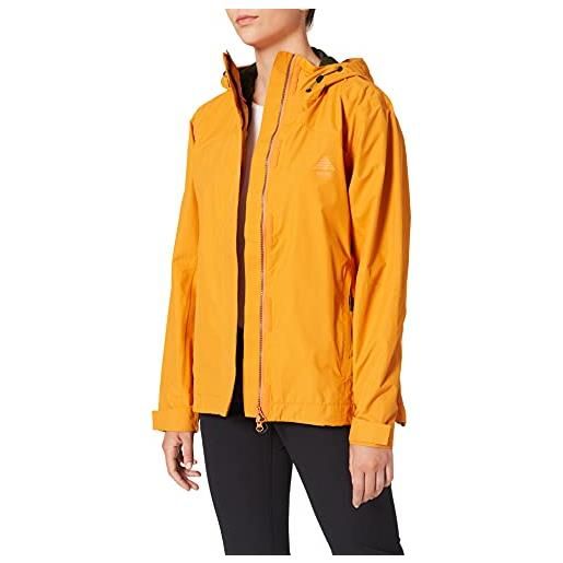 Berg Outdoor barroso, giacca resistente agli agenti atmosferici donna, dark cheddar, m